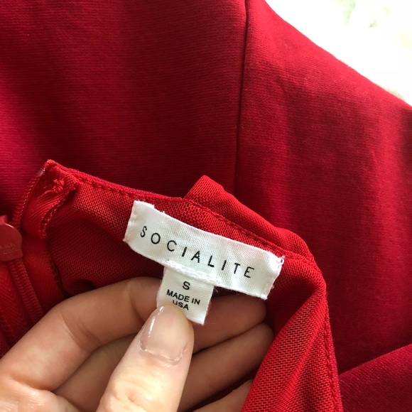 Socialite (Nordstrom) red fitted dress - Picture 4 of 5